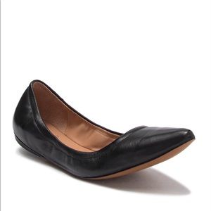 Linea Paolo- black  leather ballet flats